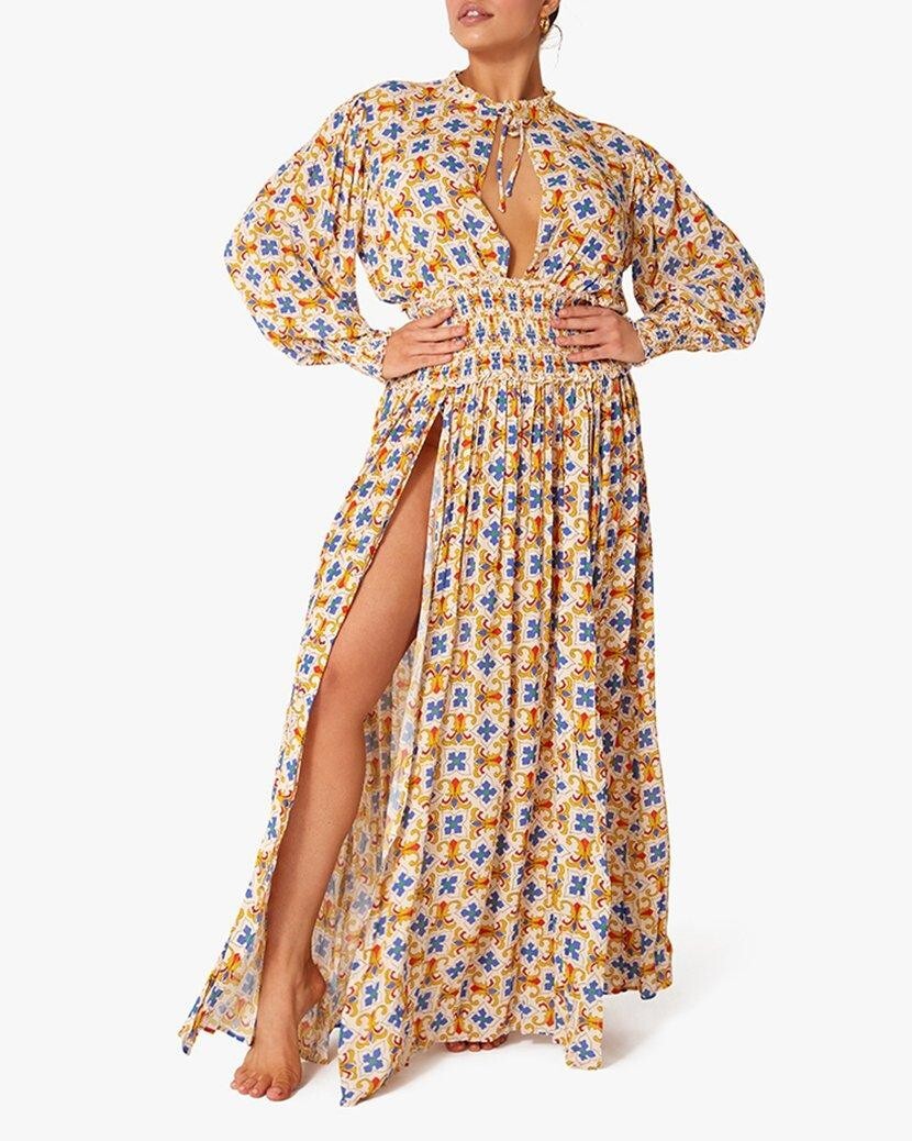 chinese dress ladies Addison Maxi Dress Lilac  OWNLEY ONLINE