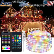 33ft 100LED USB RGB Fairy String Lights APP Smart Control Christmas Tree Decor