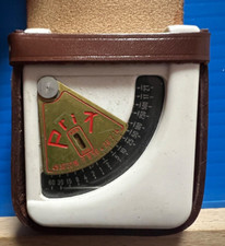 Vintage Prix Light Meter and Leather Case in Good Condition