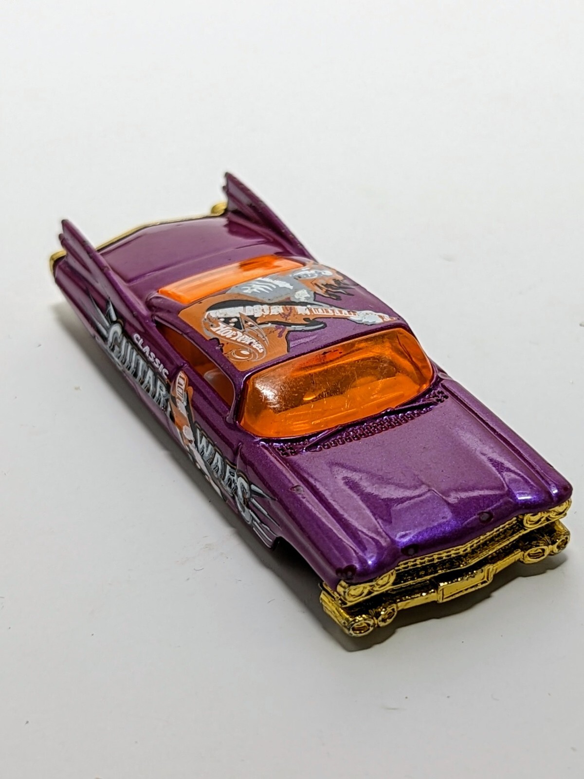 Hot Wheels 2004 Custom '59 Cadillac Guitar Wars Metallic Plum HW Crank Itz Loose