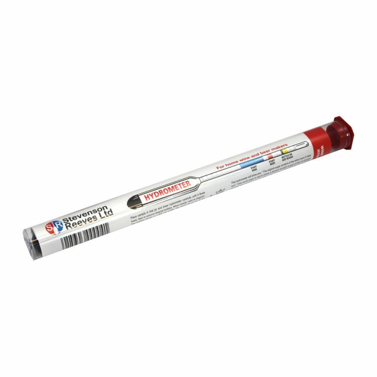 Stevenson  Hydrometer with alcohol scale for Homebrew Wine & Beer