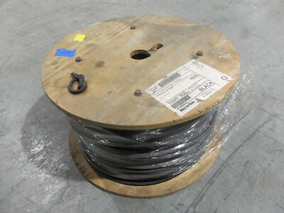New Berk-Tek RG-6 Quad Shield 18AWG CMP BKRL Black 1000 Feet AK