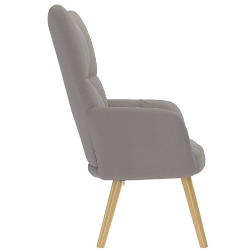 Relaxsessel Taupe Stoff - Bild 4 von 8