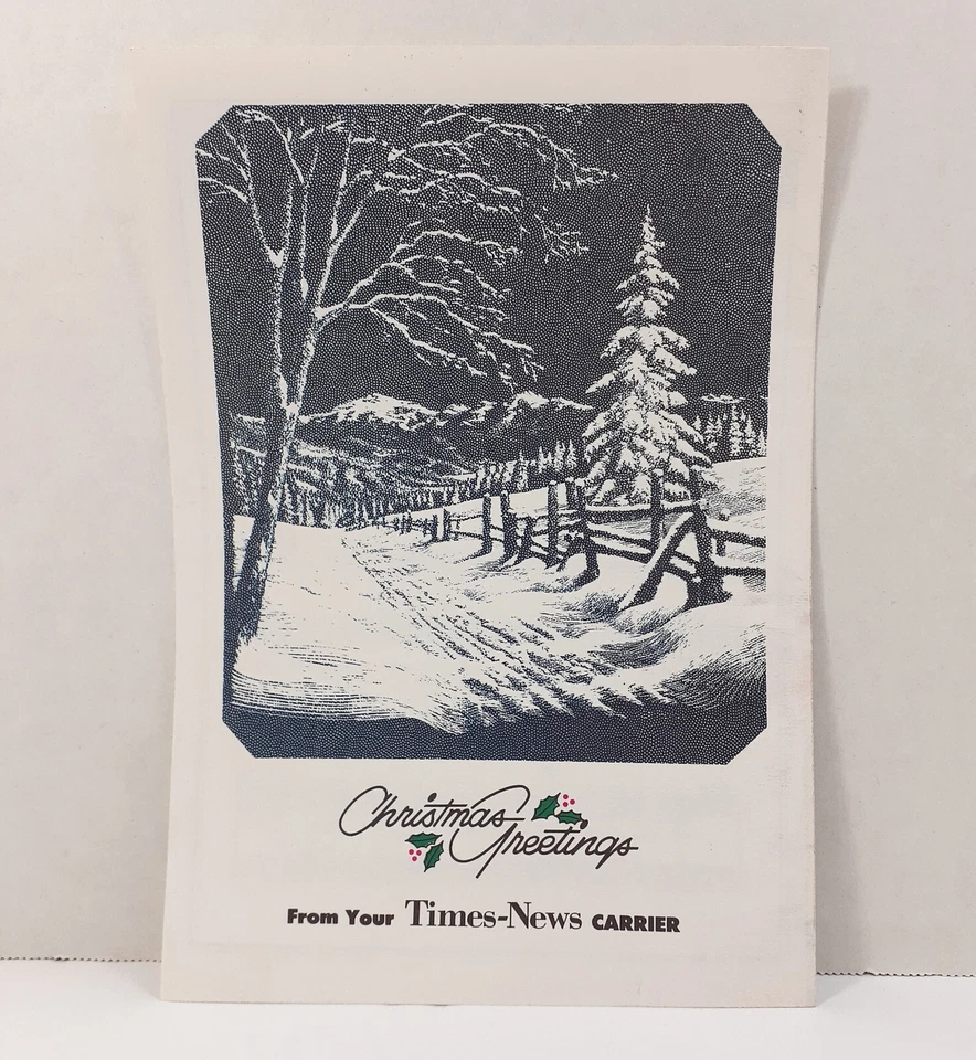 Vintage O Holy Night Christmas Carols Song Book Burlington NC Times-News 1960s - Image 2 of 3