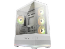 MSI MAG PANO 110R PZ White - Mid-Tower Gaming PC Case - Tempered Glass Side
