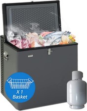 Smad 2.4 Cu.Ft 3Way Absorption Gas 12V110VFridge Caravan Motorhome Chest freezer