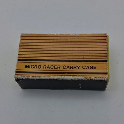 Soma Micro Racer Carry Case w/ 4 Micro Diecast Cars Racing Set 1988
