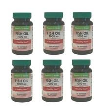 6 X Fish Oil Omega 3 Softgels 1000 MG 07/2028