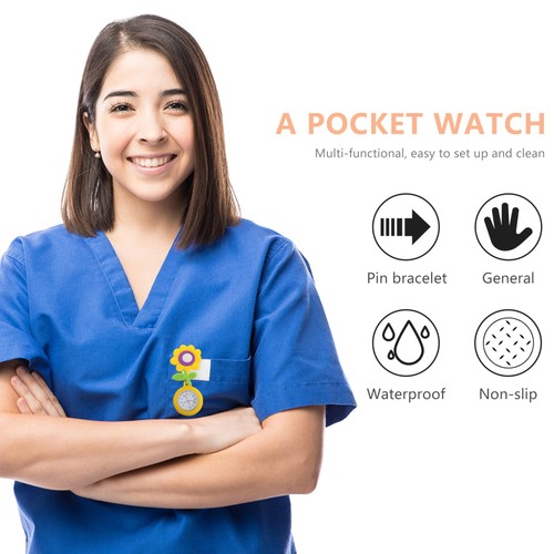 Soft Doll Hanging Table Student Nurse Watch Retractable Doctor Clip-on - 第 2/12 張圖片