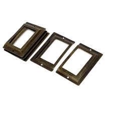 5x ETIKETTENRAHMEN Halter Etikett Apothekerschrank Schubladen Büro Tag 80 x 51mm