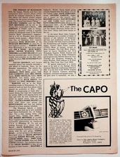 1976 Liberty Banjo Company The Capo Vintage Print Advertisement