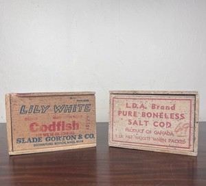 cod fish in wooden box Saltcod revolutions have been spurred by it Salted Cod Fish Wooden Box