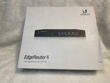 Ubiquiti EdgeRouter 4 ER-4 Gigabit Router w/ Box Manual Power Cord Tested