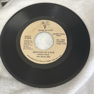 Jessie Butler  - Best Part Of A Man / Free To Be Me 7'' Vinyl Record Rare Funk