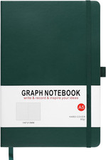 A5 Graph Paper Notebook, Squared Notebook 200 Pages A5 Hardback Notebook 