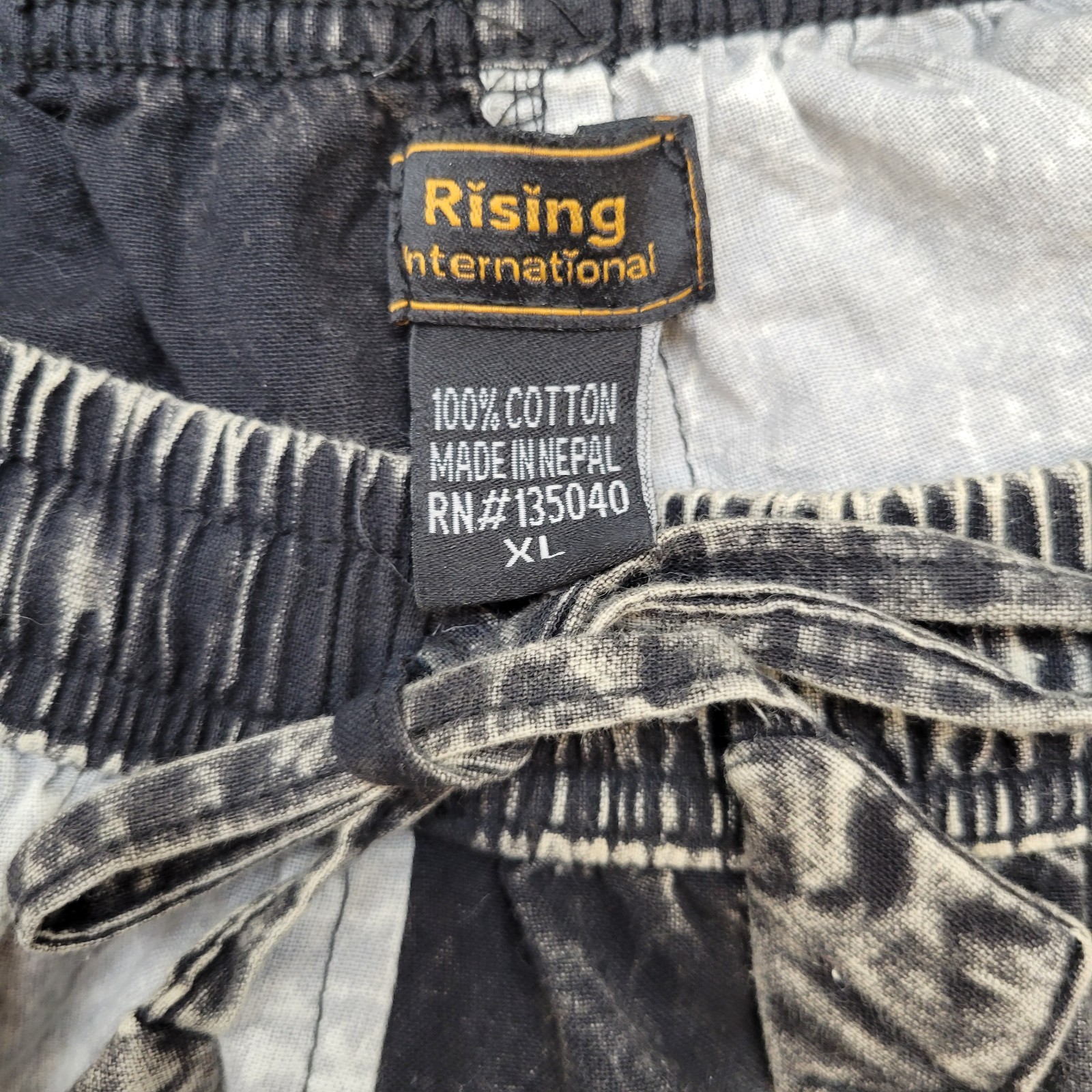 Rising International Patchwork Checkered Flag Pan… - image 5