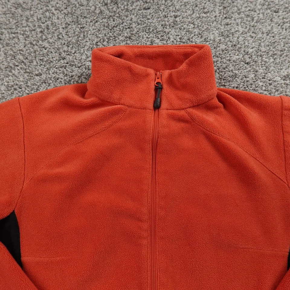 Columbia Titanium Suéter Mujer S Naranja Negro Polar 1/2 Cremallera Pullover Chaqueta Foto 3 de 4