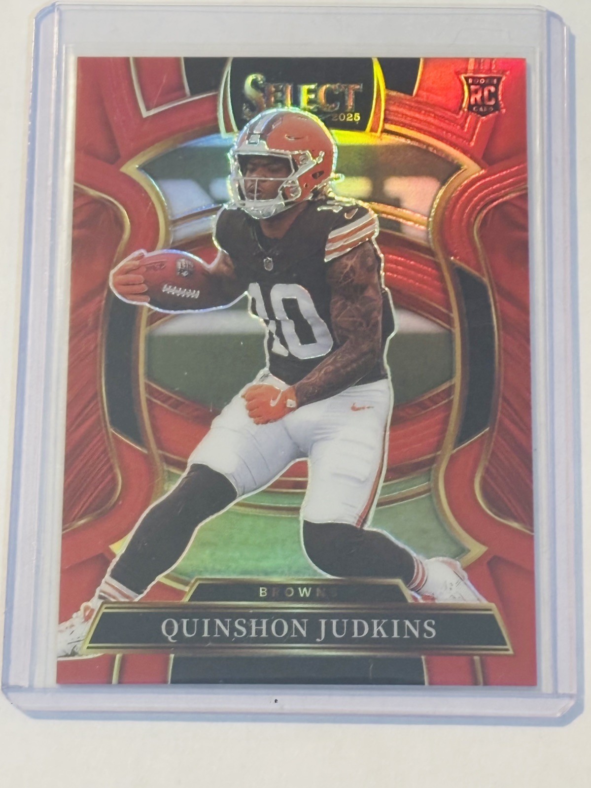 Quinshon Judkins  RED Prizm RC /99 2025 Panini Select Concourse Browns Rookie 