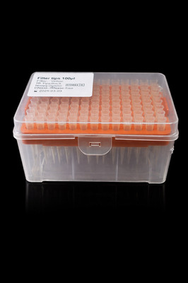 5 Stück Box mit Pipettenspitzen (Filter-Pipettenspitzen) Steril 100 µl (x69)