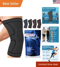 4-Way Stretch Compression Knee Sleeve for Active Sports & Joint Support - Small