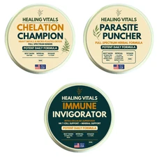 Healing Vitals Complete Parasite and Heavy Metal Full Body Detox Cleanse Bundle