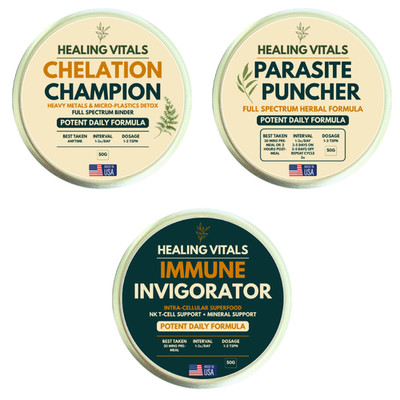 Healing Vitals Complete Parasite and Heavy Metal Full Body Detox Cleanse Bundle