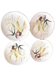 Vtg Red Wing Capistrano 4 Piece 11" Dinner Plates 1950's MCM