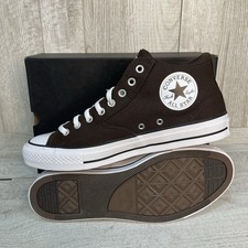 CTAS Converse Malden Street Mid Top Men's 11.5 Canvas Shoes A11708F Grind Coffee
