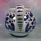 Hand-Painted Blue White Studio Art Made In Italy SIENA Single Serve Creamer — photo 5