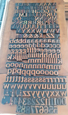Letterpress Typ drewna Cheltenham Font De Little prasa drukarska font