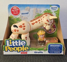 Fisher-Price Little People Giraffe Zoo Playset Nuovo con scatola Sigillato Suoni 1-5 anni