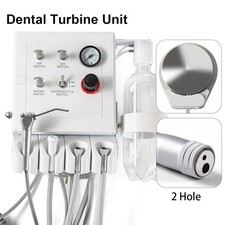 Portable Dental Turbine Unit with Weak Suction Work with Air Compressor 2 Hole