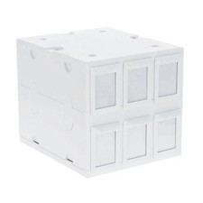 BCW 6 Drawer Card Catalog STACKABLE Box- White FREE SHIP
