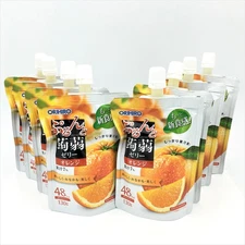 Orihiro Konjac Jelly Low Calorie -Orange 130g x 8 Pieses