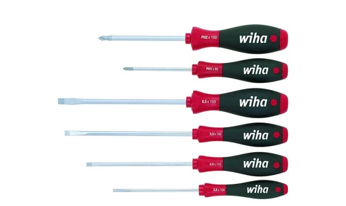 Wiha Schraubendreher Set SoftFinish® Schlitz, Phillips 6-tlg. (07152)