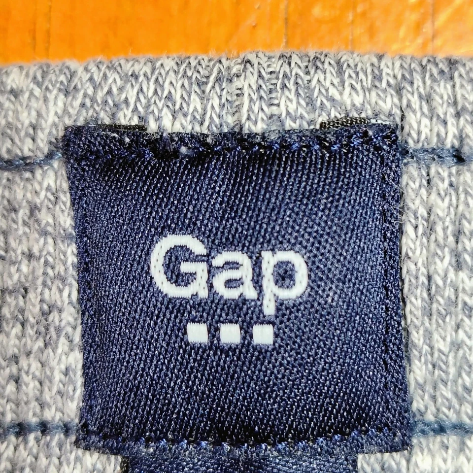 Pantalones Cortos Gap Hombres L Salón Gris Jaspeado Azul Cordón Bolsillos Cómodos Foto 3 de 4