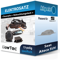 Towtec E-Satz 13Polig Fahrzeugspezifisch Passend für Seat Ateca SUV