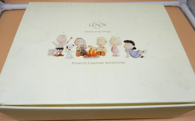 SNOOPY Peanuts LENOX CAMPING ADVENTURE incomplete with box 5 figures