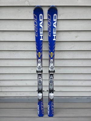 ALPINE Downhill BLUE WHITE HEAD C200 Snow Skis  Measures 59'' 149 cm