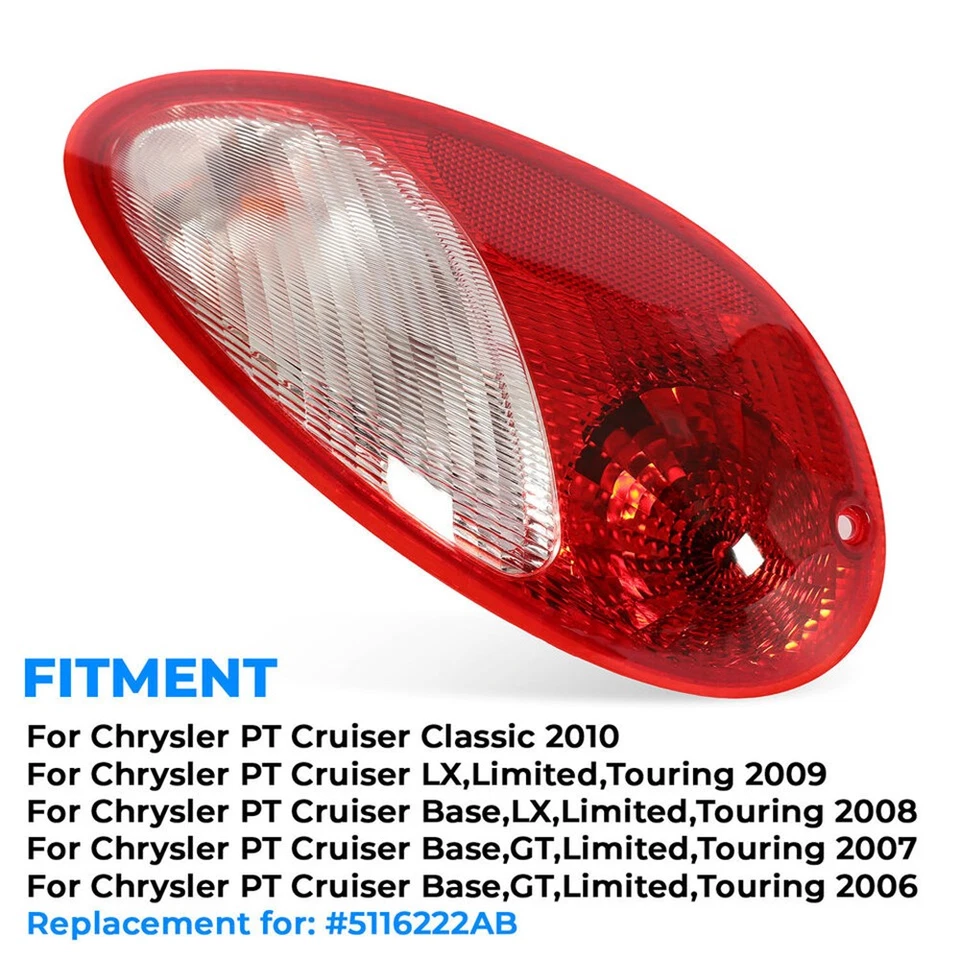 1 X Rear Right Side Tail Light Fit For 2006-2010 Chrysler PT Cruiser #5116222AB - Image 3 of 4