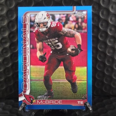 Topps 2025 Topps Chrome Trey McBride #4 Cardinals Blue Parallel 127/150