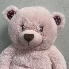 Build A Bear Pink Cuddly Hearts Brown Ears 🩷🤎2011 VGC
