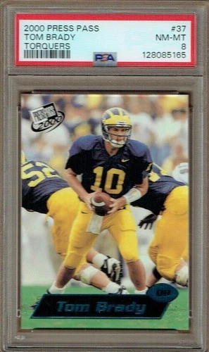 2000 Press Pass Torquers #37 Tom Brady - PSA 8 NM-Mt