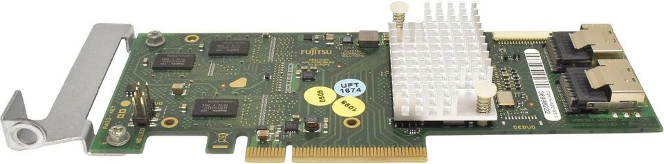 Fujitsu D2616-A22 GS1 6Gb PCle x8 SAS Raid Controller +2x SAS Kabel LP - Bild 3 von 4