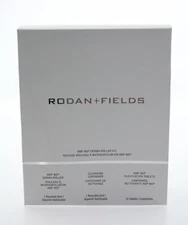 NEW / Rodan + Fields Redefine AMP MD DERMA ROLLER 3pc KIT w/16 TABLETS