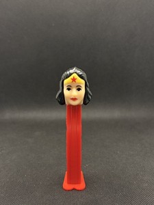 Vintage Wonder Woman Pez Dispenser WITH FEET Red