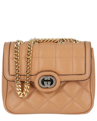 Gucci Gg Deco Mini Leather Shoulder Bag Women's