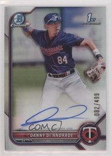 2022 Bowman Chrome Prospect Refractor 82/499 Danny De Andrade #CPA-DDE Auto w3h