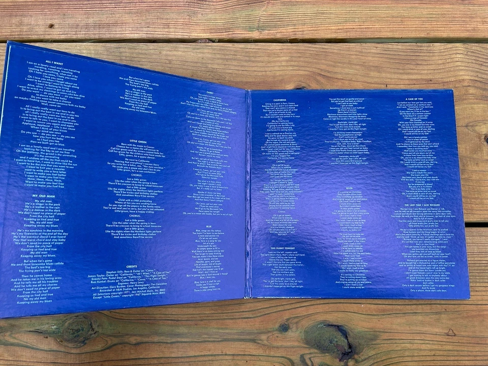 Joni Mitchell Blue Used Vinyl LP Jacksonville Press Misprint 1977 MS 2038 VG/VG+ - Image 2 of 4