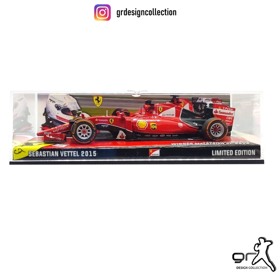 Sebastian Vettel - Ferrari SF15-T - Winner F1 Malaysian GP 2015 / Altaya / 1:43 - Immagine 2 di 4